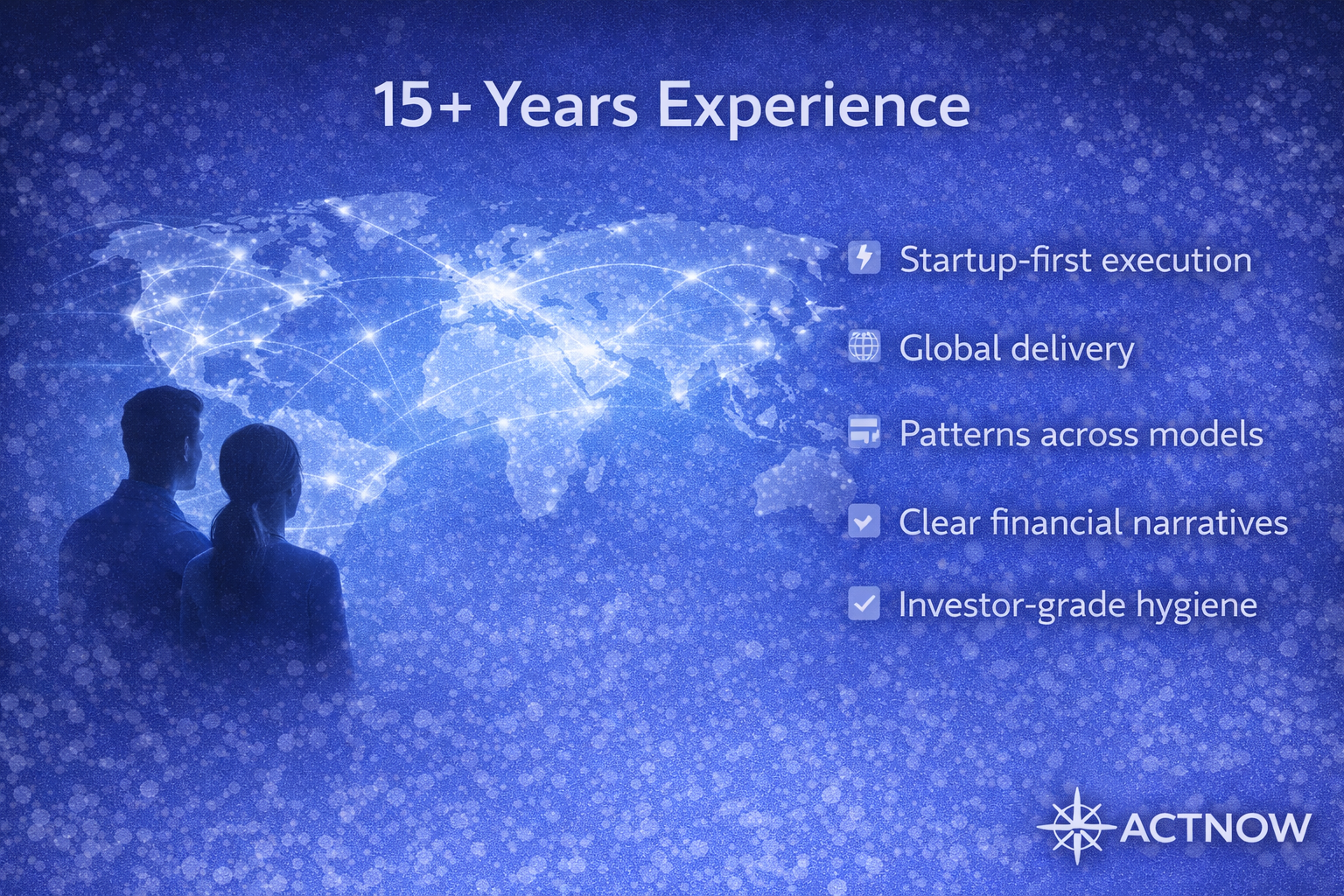 15 years startup finance experience across US and UK